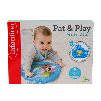 Infantino- Sensory - Pat & Play Water Mat - Whale-Multicolor