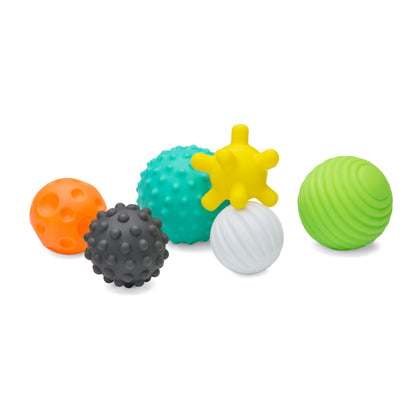 Infantino- Textured Multi Ball Set-Multicolor