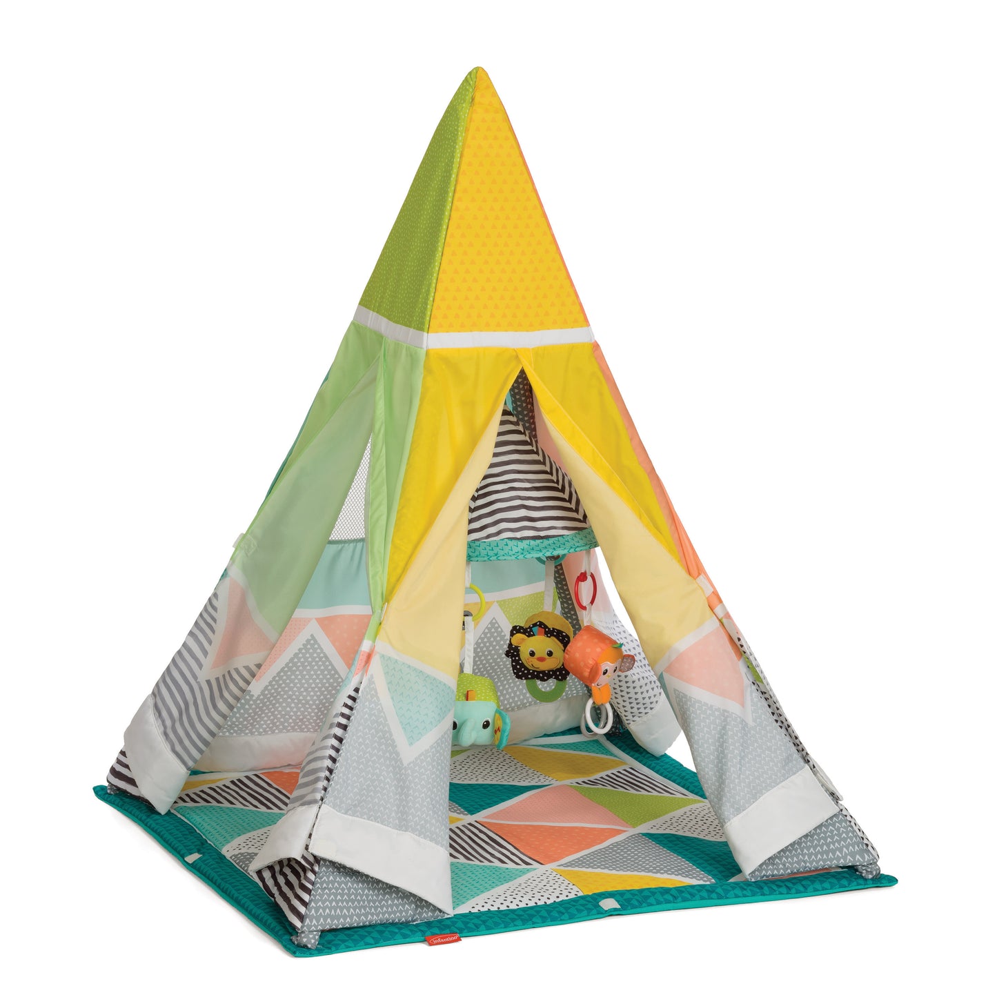 Infantino- Grow With Me Playtime Teepee Gym-Multicolor