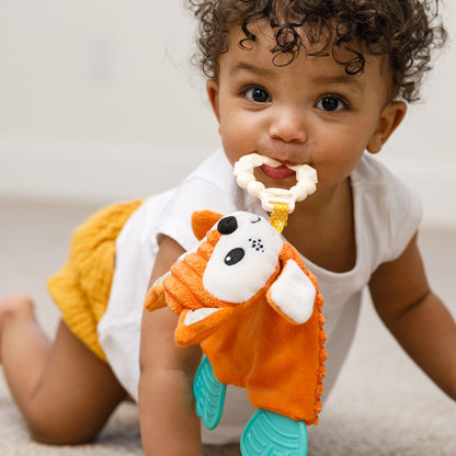 Infantino- Go Gaga Cuddly Teether Fox-Multicolor