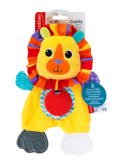 Infantino- Cuddly Teether - Lion-Multicolor