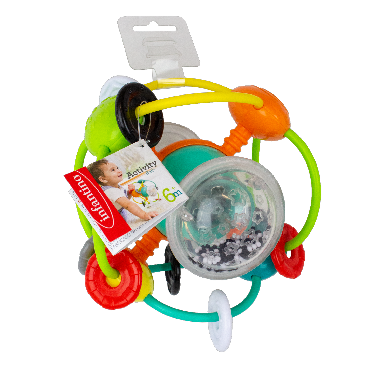 Infantino- Magic Beads Activity Ball -Multicolor