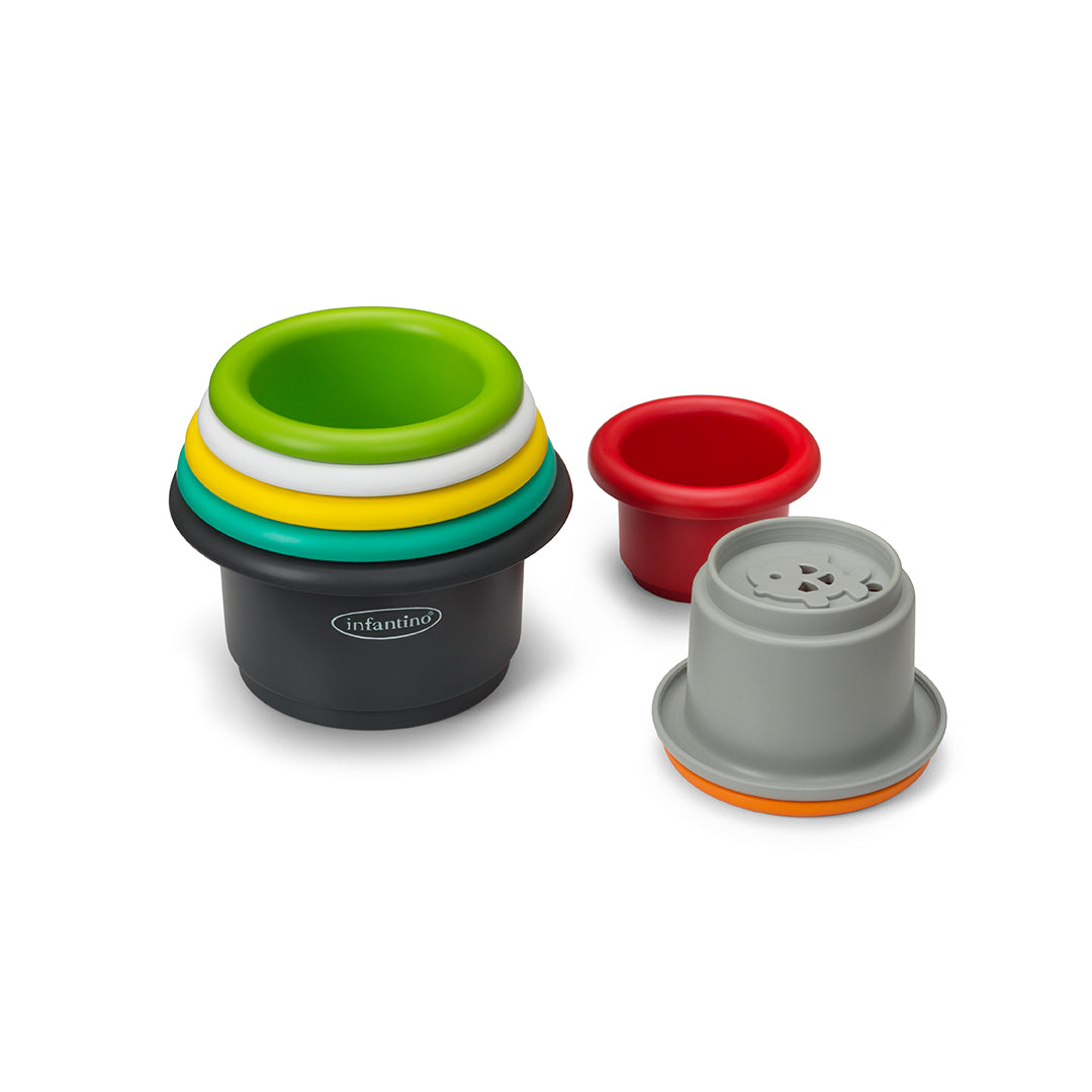 Infantino- Stack'N Nest Cups-Multicolor