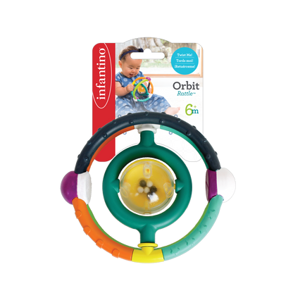 Infantino- Orbit Rattle-Multicolor