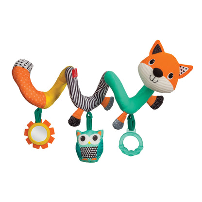 Infantino- Spiral Activity Toy - Fox-Multicolor