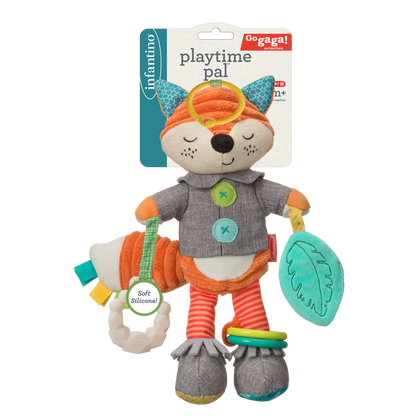 Infantino- Go Gaga Playtime Pal - Fox-Multicolor