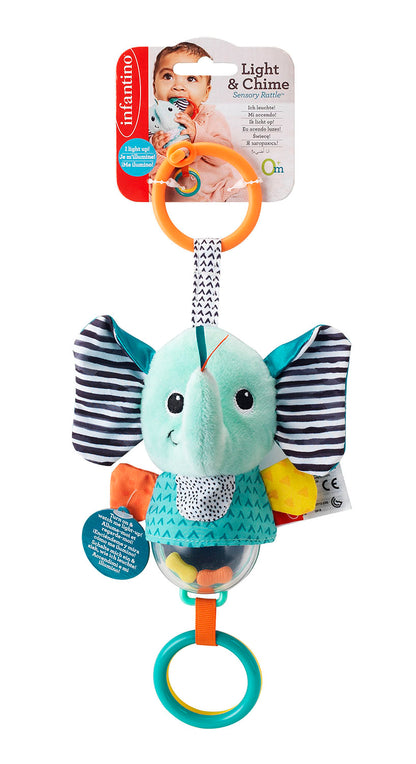 Infantino- Light Chime Sensory Rattle-Multicolor