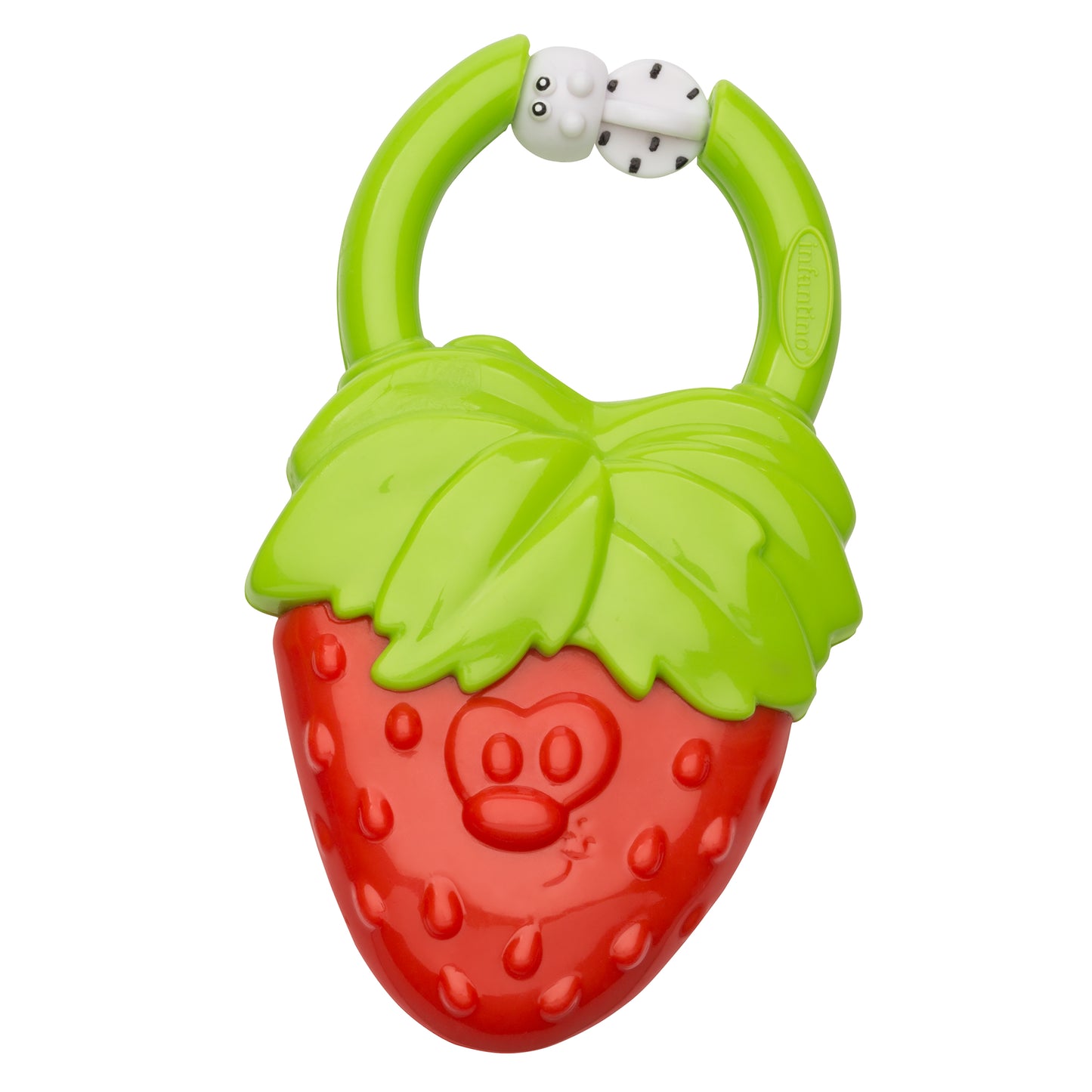 Infantino- Vibrating Teether - Strawberry-Red