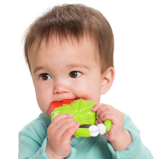 Infantino- Vibrating Teether - Strawberry-Red