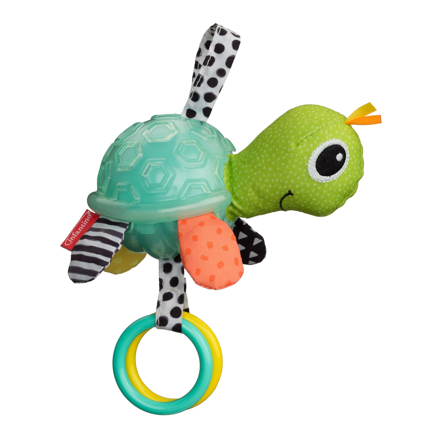 Infantino- Textured Sensory Pal - Turtle -Multicolor