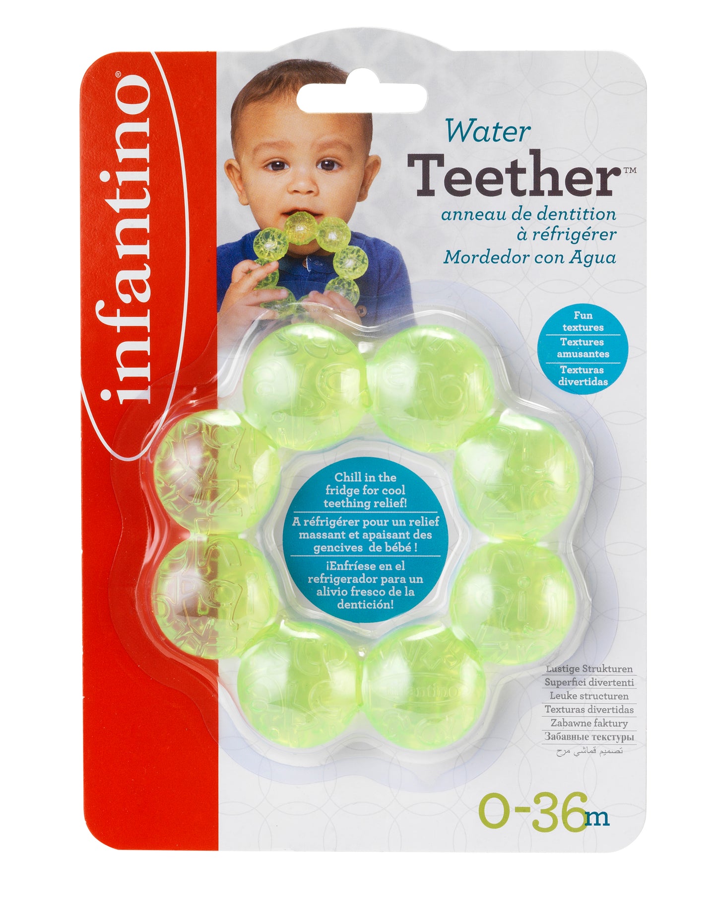 Infantino- Water Teether- Grape Fruit -Pink