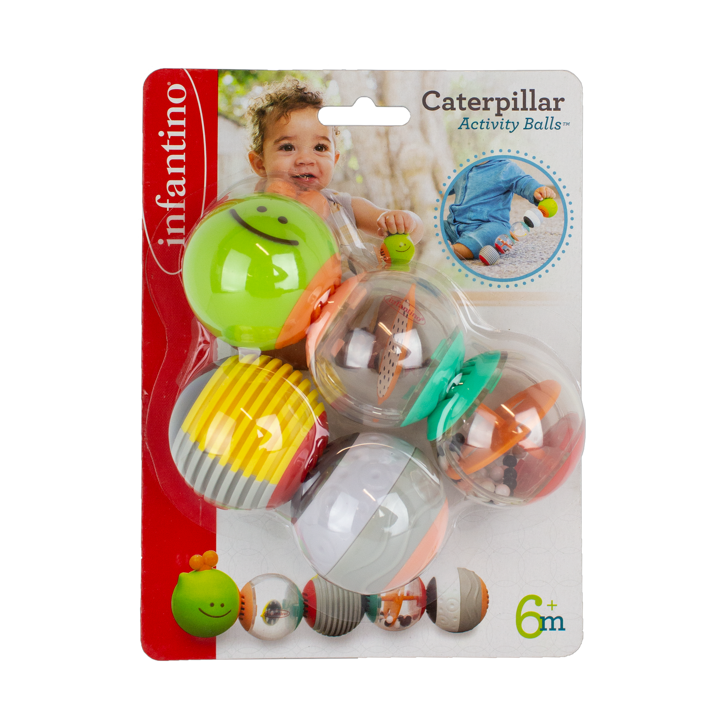 Infantino- Caterpillar Activity Balls-Multicolor