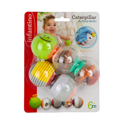 Infantino- Caterpillar Activity Balls-Multicolor