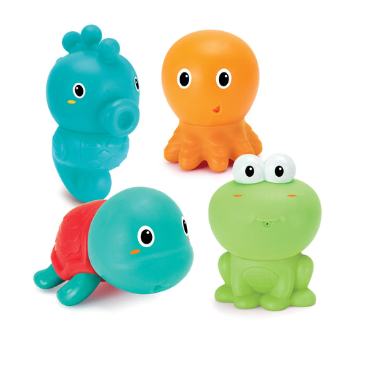 Infantino- Senso' Plug & Squirt Aquarium-Multicolor