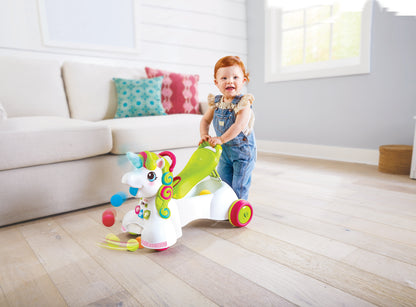 Infantino- Infantino-3-In-1 Sit, Walk & Ride Unicorn-Multicolor