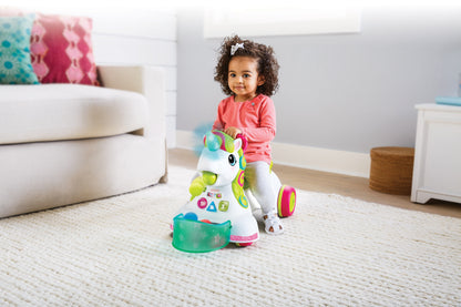 Infantino- Infantino-3-In-1 Sit, Walk & Ride Unicorn-Multicolor