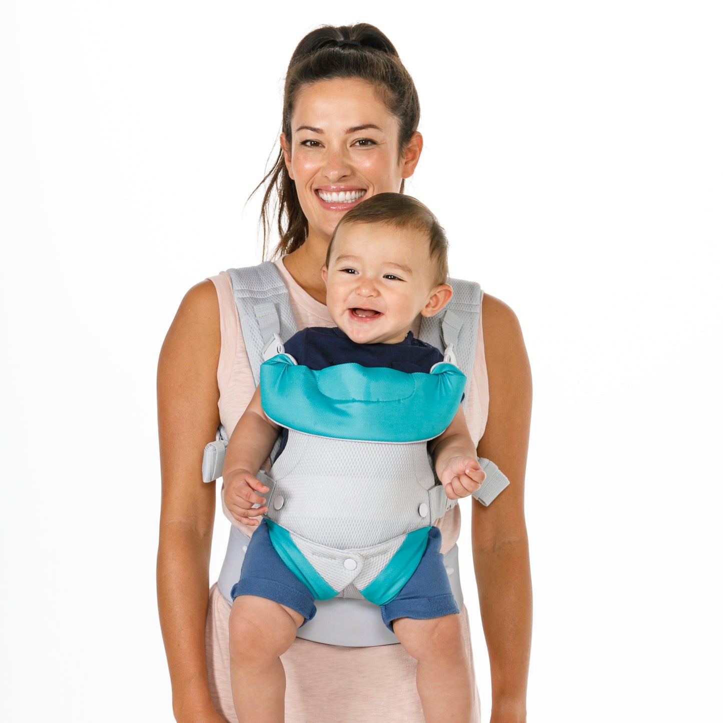 Infantino- Flip 4-In-1 Light & Airy Convertible Carrier-Multicolor