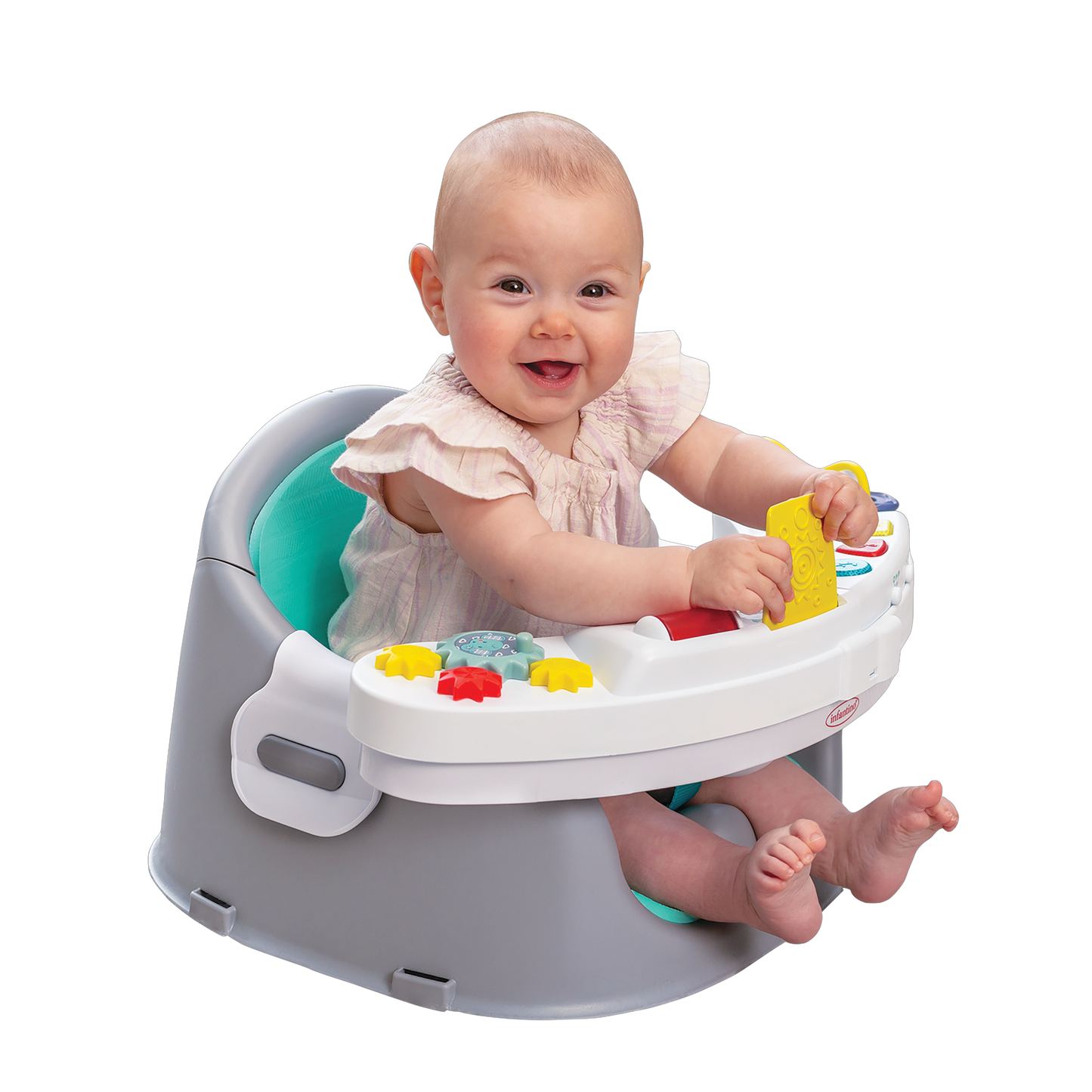 Infantino- Music&Lights 3-In-1 Discovery Seat&Booster-Handle-Multicolor