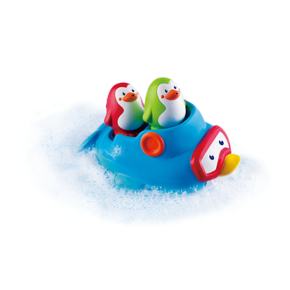 Infantino- Squirt'N Sail Penguins-Multicolor