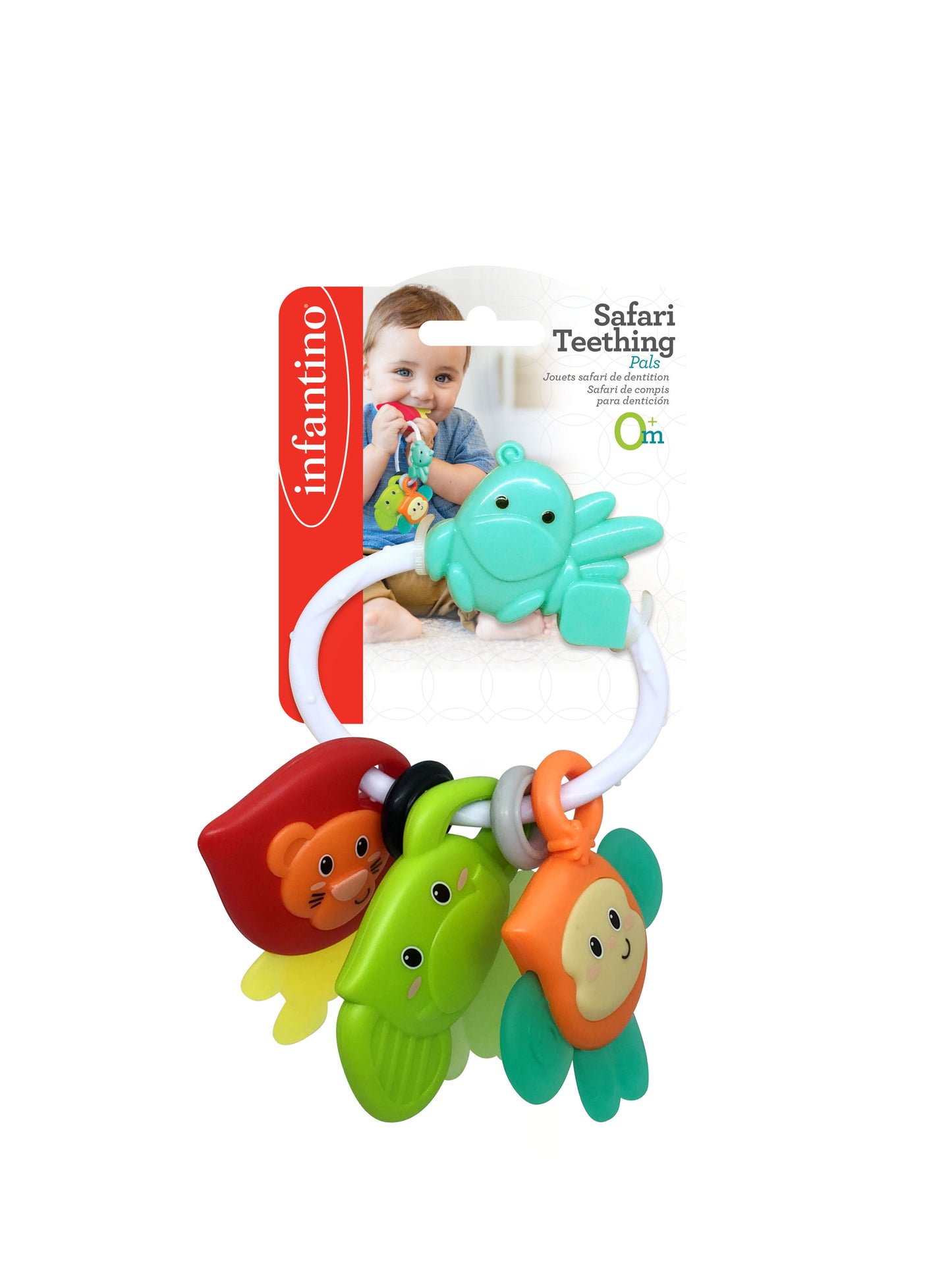 Infantino- Safari Teething Pals-Multicolor