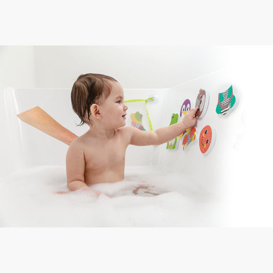 Infantino- Mix & Match Bath Sticker Pals-Multicolor