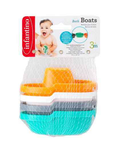 Infantino- Bath Boats-Multicolor