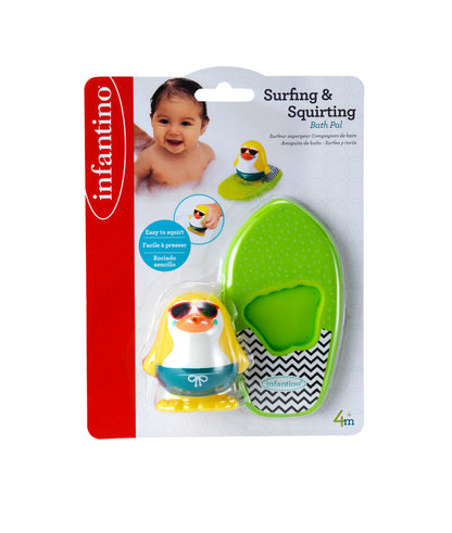 Infantino- Surfing & Squirting Bath Pal-Multicolor