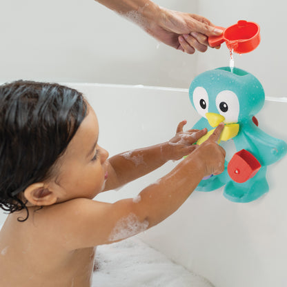 Infantino- Tub-A-Penguin Bath Time Set-Multicolor