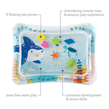 Infantino- Jumbo Pat & Play Water Mat, Ocean-Multi Color