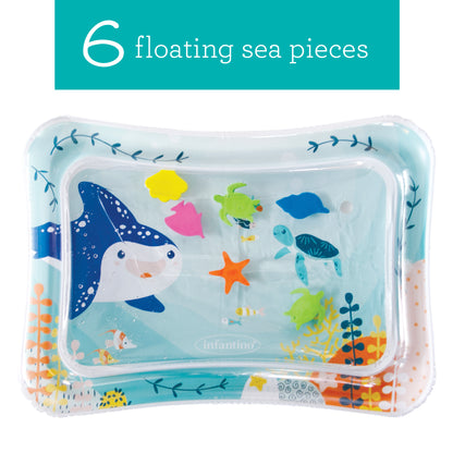 Infantino- Jumbo Pat & Play Water Mat, Ocean-Multi Color