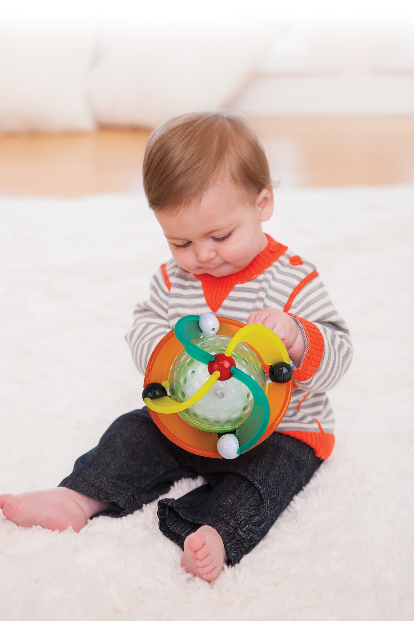 Infantino- Twinkle Light & Sound Ball-Multicolor