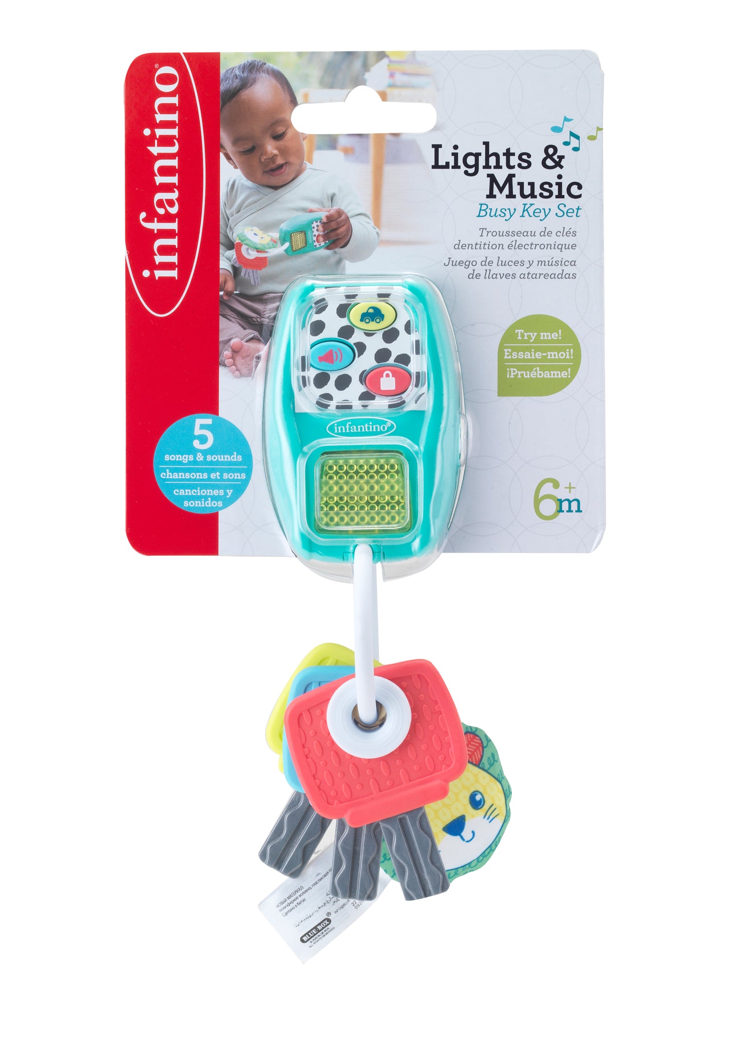 Infantino- Lights & Music Busy Key Set-Multicolor