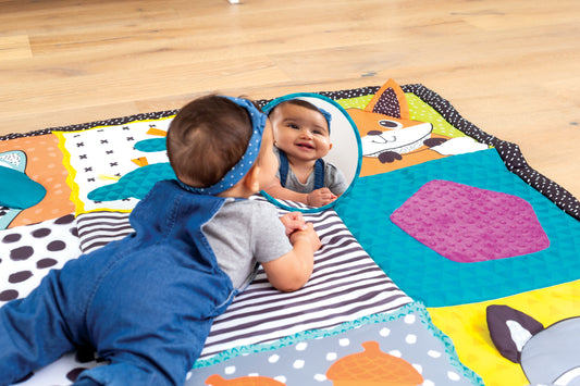 Infantino- Fold & Go Giant Discovery Mat-Multicolor