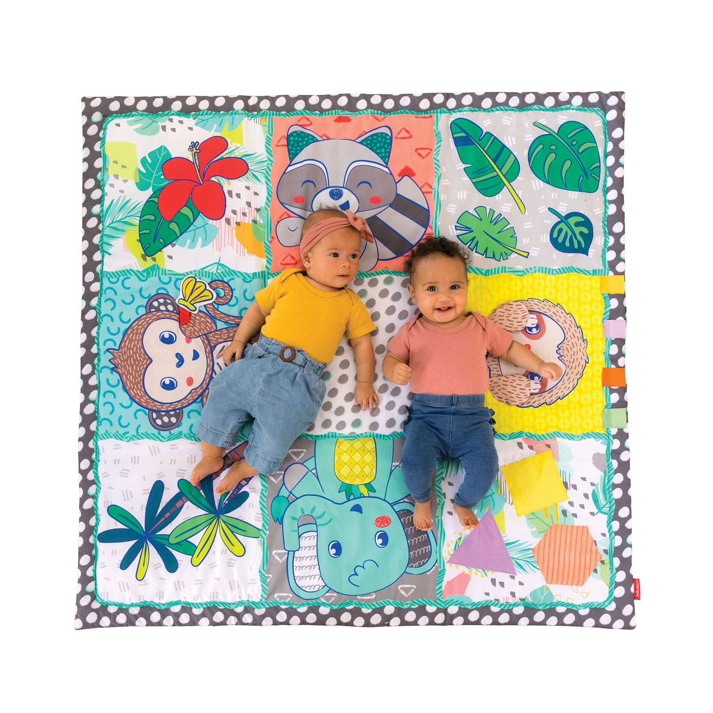 Infantino- Giant Sensory Discovery Mat-Multicolor