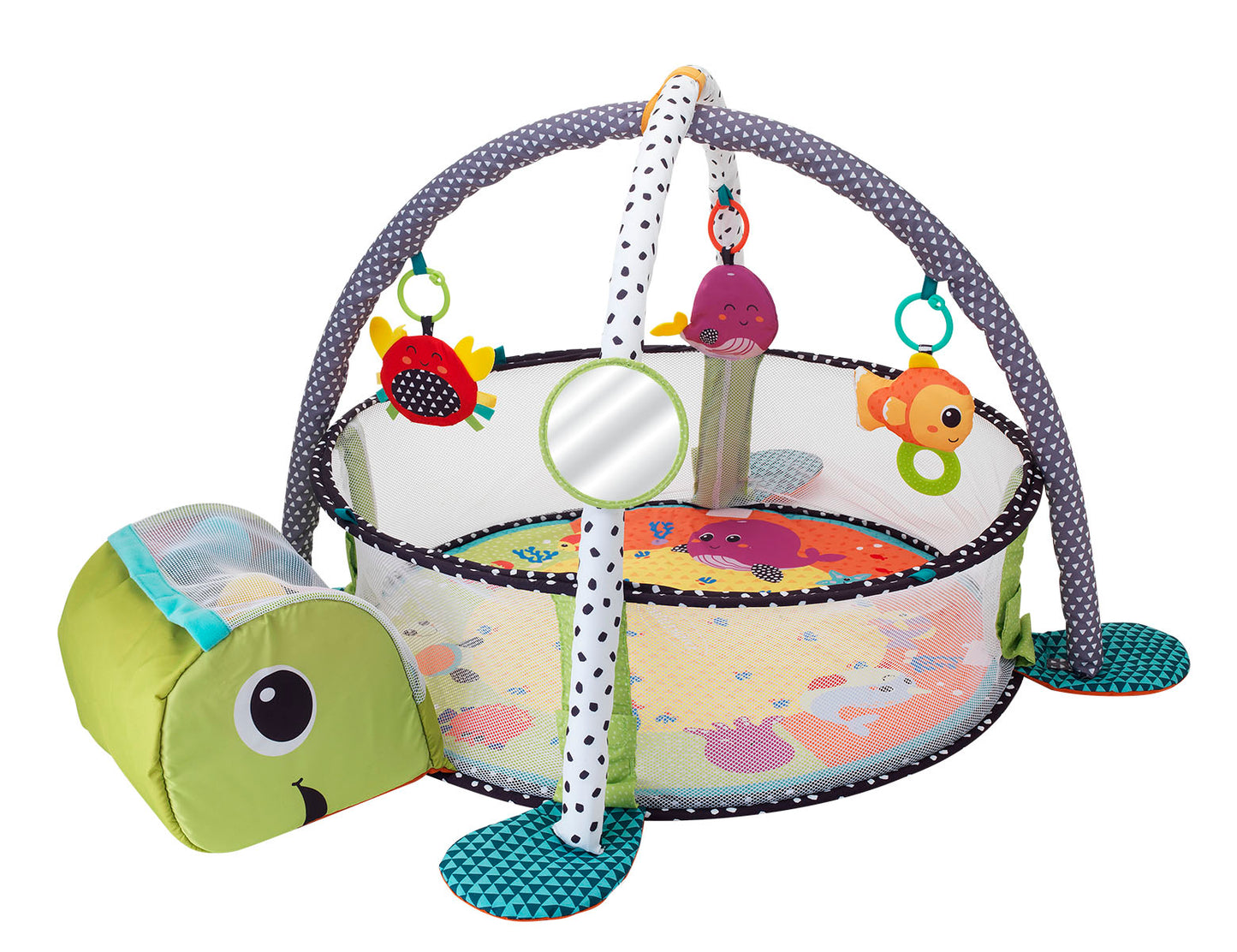 Infantino- Grow-With-Me Activity Gym & Ball Pit-Multicolor