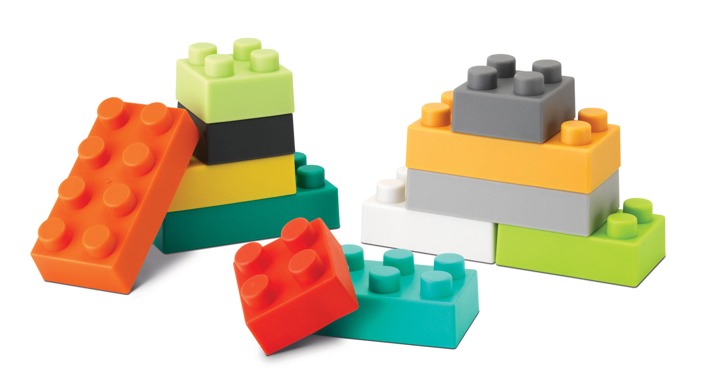 Infantino- Super Soft 1St Building Blocks-Multicolor