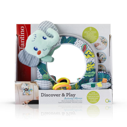 Infantino- Discover & Play Activity Mirror-Multicolor