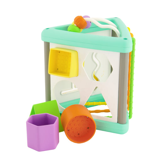 Infantino- Activity Triangle & Shape Sorter-Multicolor