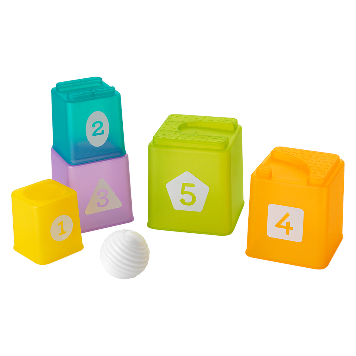 Infantino- Cups & Ball Learning Set-Multicolor