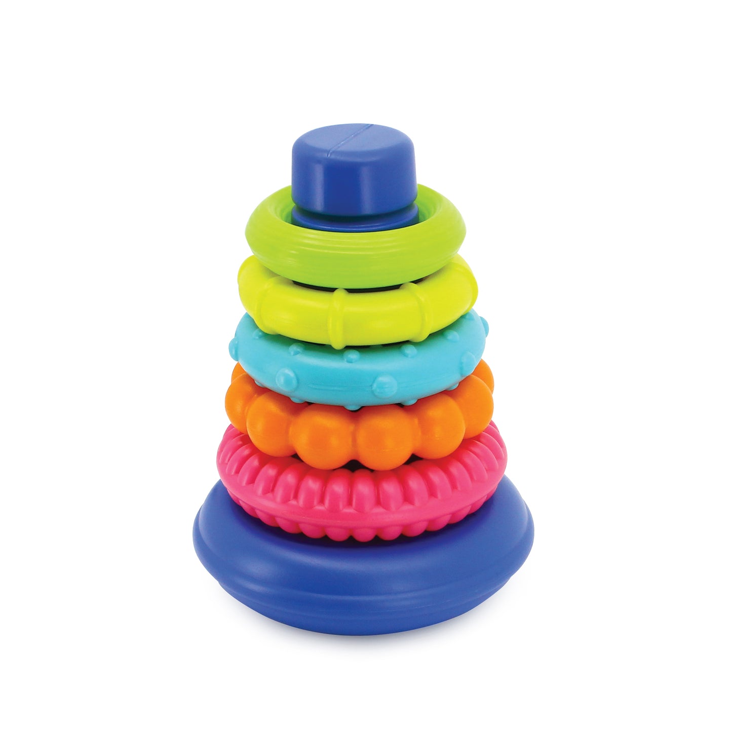 Infantino- Rock 'N Stack Rings-Multicolor