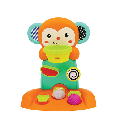 Infantino- Shoot 'N Score Happy Hoops-Multicolor