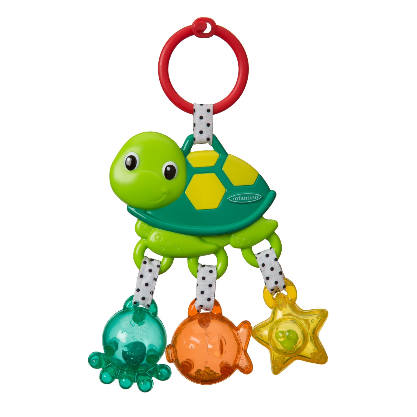 Infantino- Jingle Sea Charms Turtle- Green