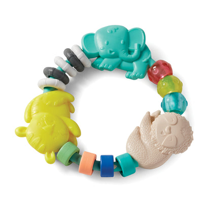 Infantino- Busy Beads Rattle & Teether-Multicolor