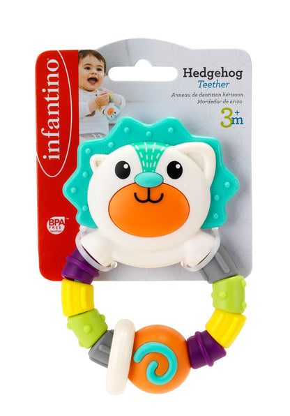 Infantino- Hedgehog Teether -Multicolor