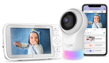 Hubble-Nursery View Glow Video Monitor-White