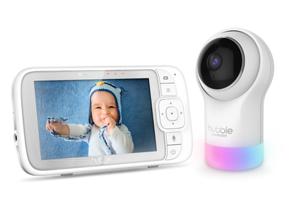 Hubble-Nursery View Glow Video Monitor-White