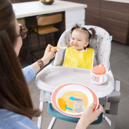 Badabulle - Yummy 7-Piece Crockery Set | For Kids & Toddlers - Coral