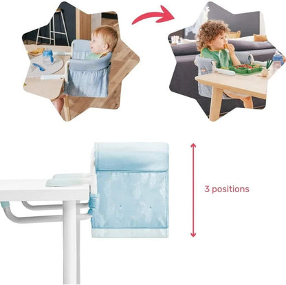 Badabulle - Hook On Highchair Baby Seat | Booster Seat, Portable -  Blue