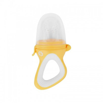 Babymoov - Feeder Nibbler | Soft Silicone, Feed On Fruits & Vegetables, For Teething Babies, Small Handle For Baby Grip, Fruit Food Silicone Nipple Teething Toy | Yellow