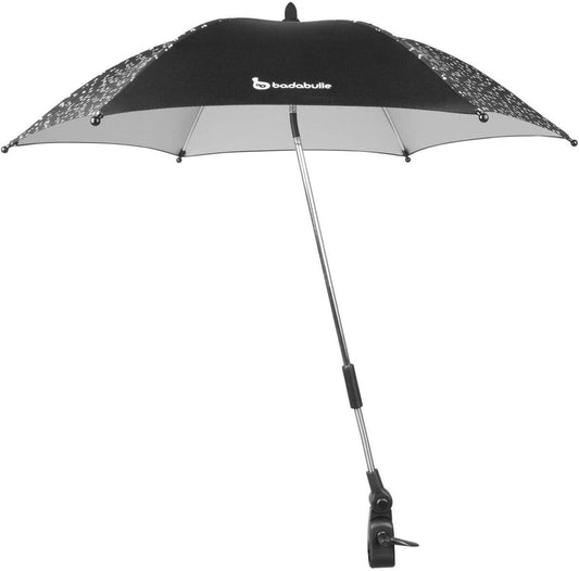 Badabulle Parasol Umbrella Anti Uv, For Pram, Stroller, Pushchair And Buggy | Universal Baby Protection - Black